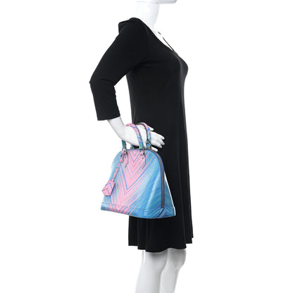 Louis Vuitton Epi Tropical Alma PM Blue Rose 2 of 9