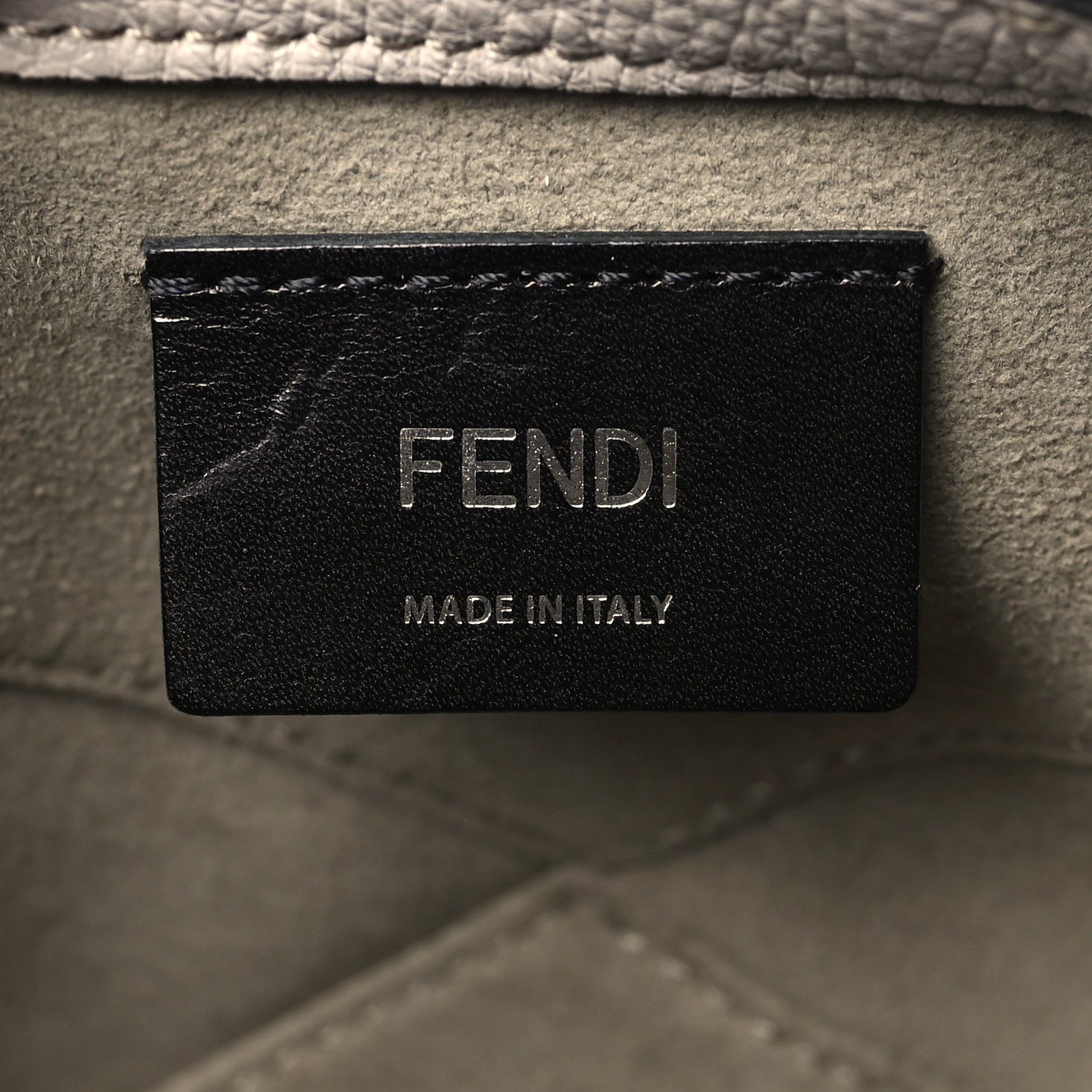 Fendi Kuban Canvas Cuoio Romano Mini Suitcase Bag Grigio Polvere 6 of 9