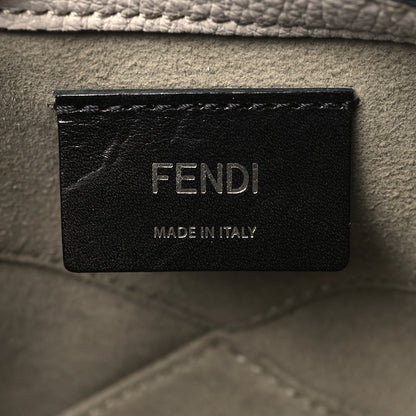 Fendi Kuban Canvas Cuoio Romano Mini Suitcase Bag Grigio Polvere 6 of 9