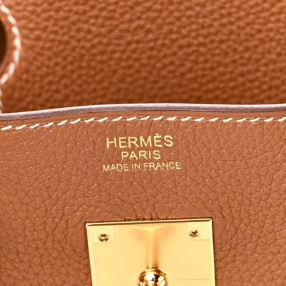 Hermes Togo Birkin 30 Gold 6 of 11