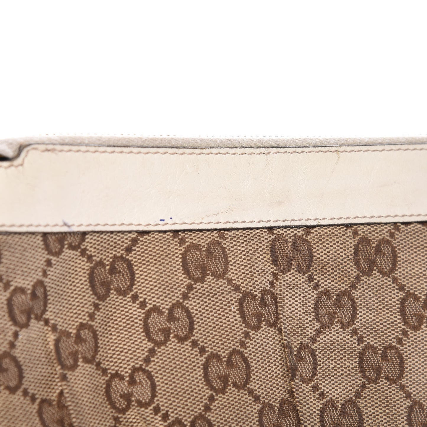 Monogram D Ring Wristlet White