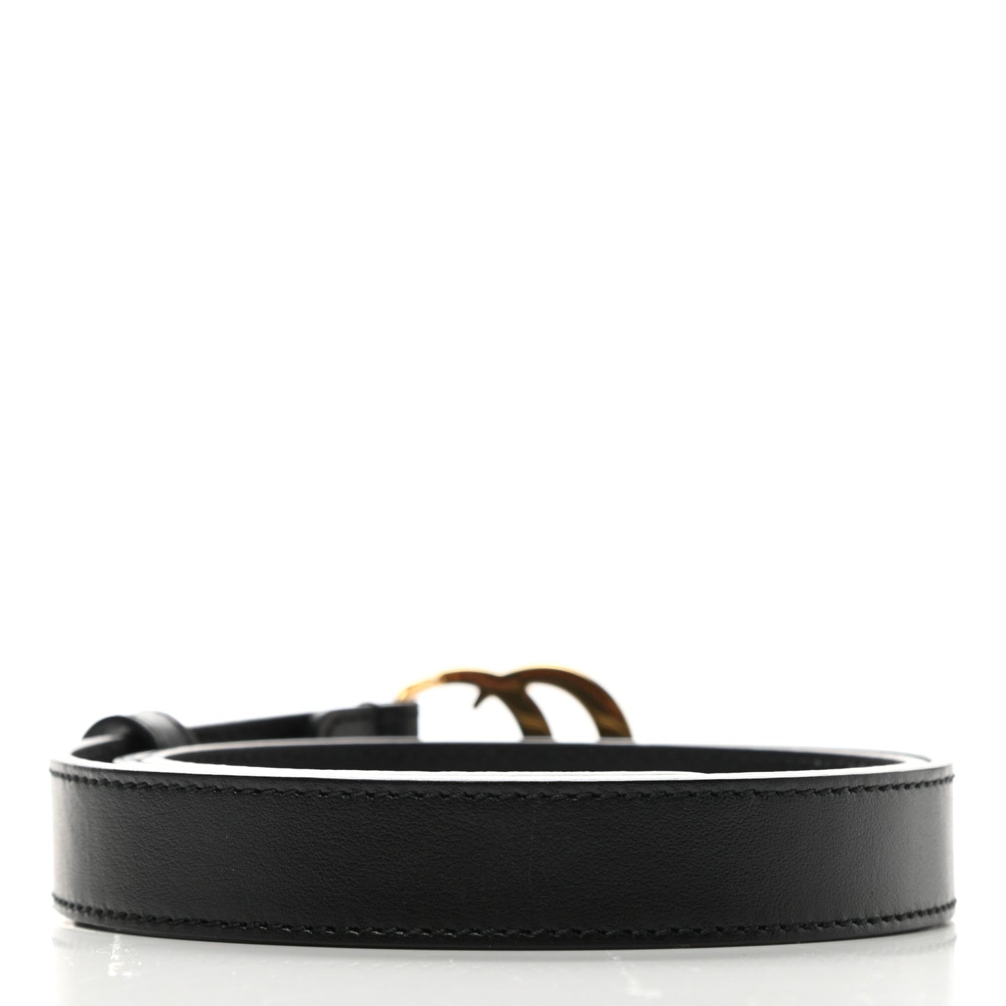 Plutone Calfskin Double G 20mm Belt 75 30 Black