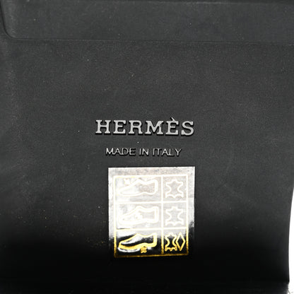 Hermes Glossed Calfskin Funk Ankle Boots 37.5 Black 6 of 9