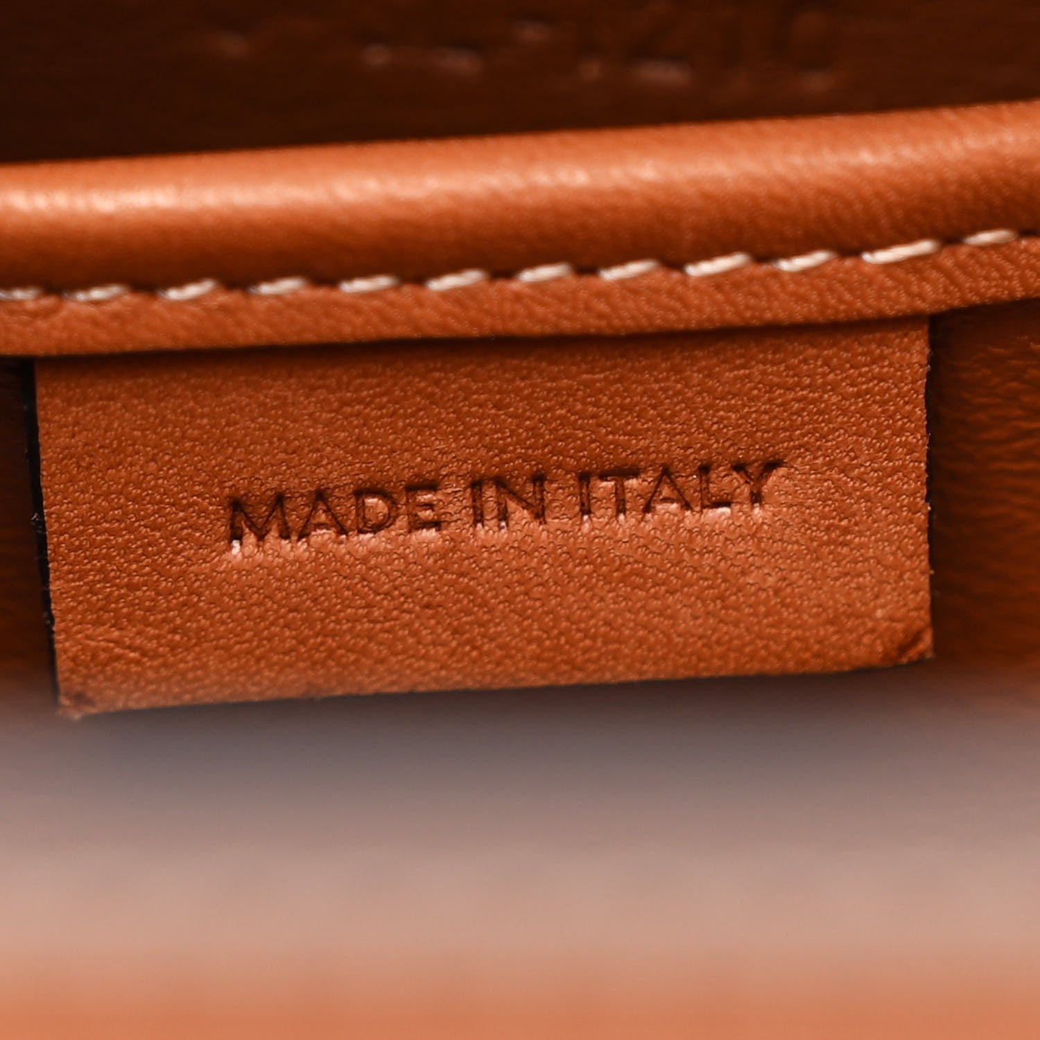 Celine Smooth Calfskin Tweed Nano Luggage Navy Tan 7 of 13