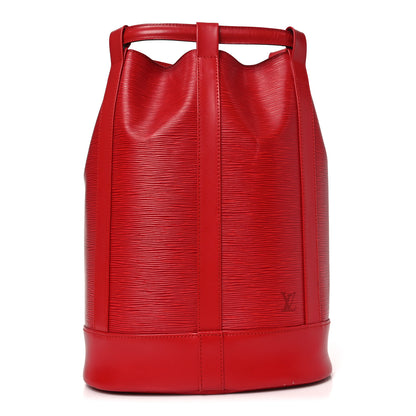 Louis Vuitton Epi Randonnee PM Castillan Red 1 of 9