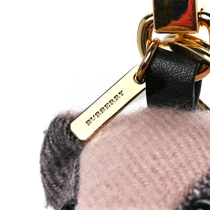 Burberry Cashmere Check Thomas Bear Keychain Charm Ash Rose 5 of 9
