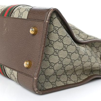 Gucci Soft GG Supreme Monogram Web Neo Vintage Duffle Bag Beige New Acero Crop 9 of 12
