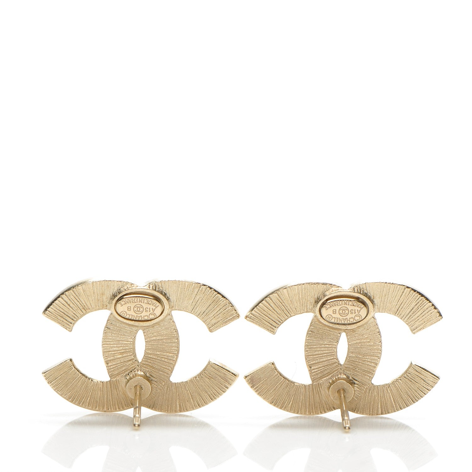 Chanel Pearl CC Earrings Gold Pearly White 3 of 5