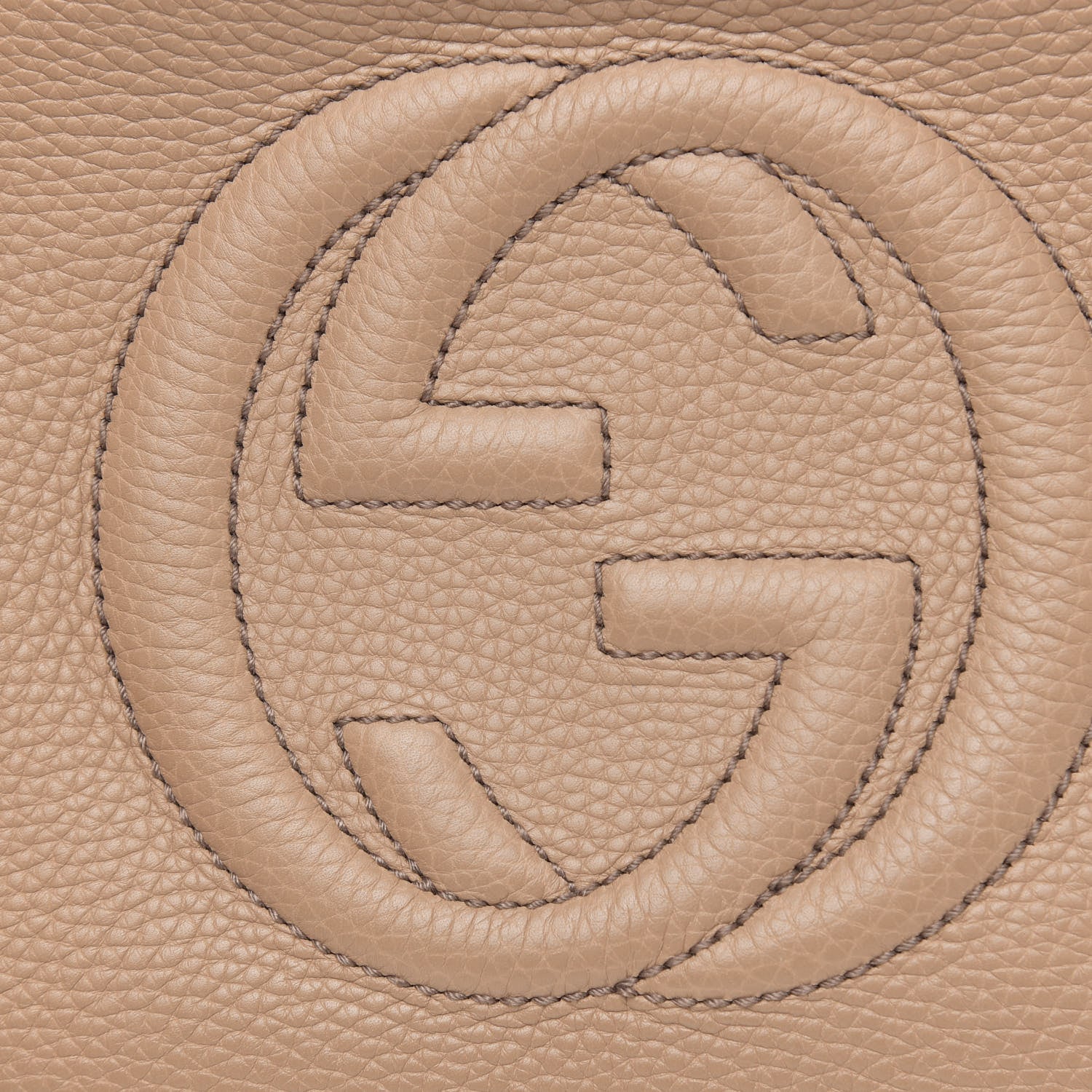 Gucci Pebbled Calfskin Small Soho Disco Bag Camelia 10 of 12