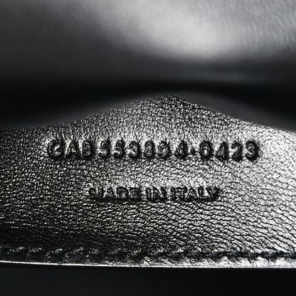 Saint Laurent Smooth Calfskin Suede Medium Reversible Monogram Kate Satchel Black 7 of 18