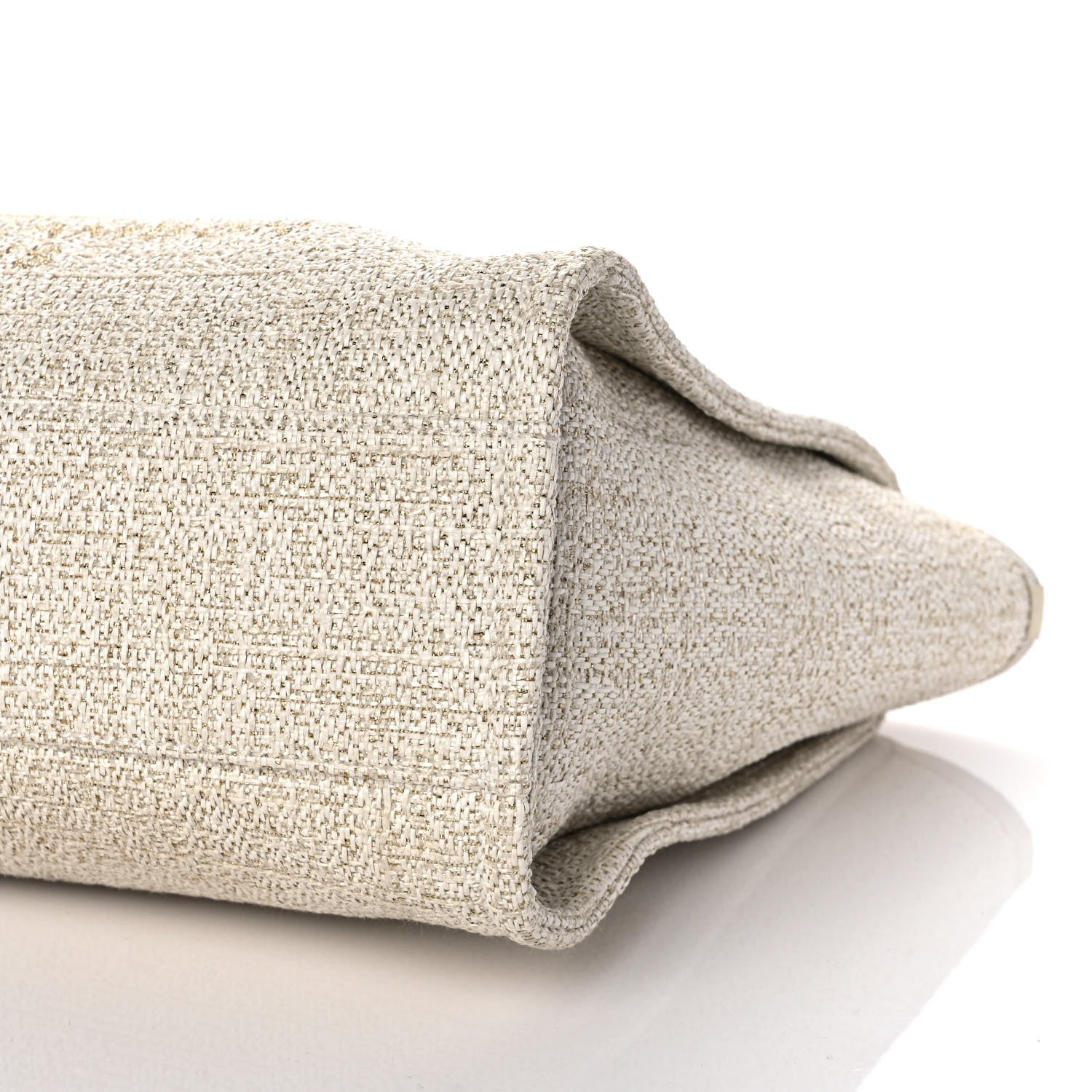 Chanel Lurex Boucle Small Deauville Tote Ivory 9 of 10