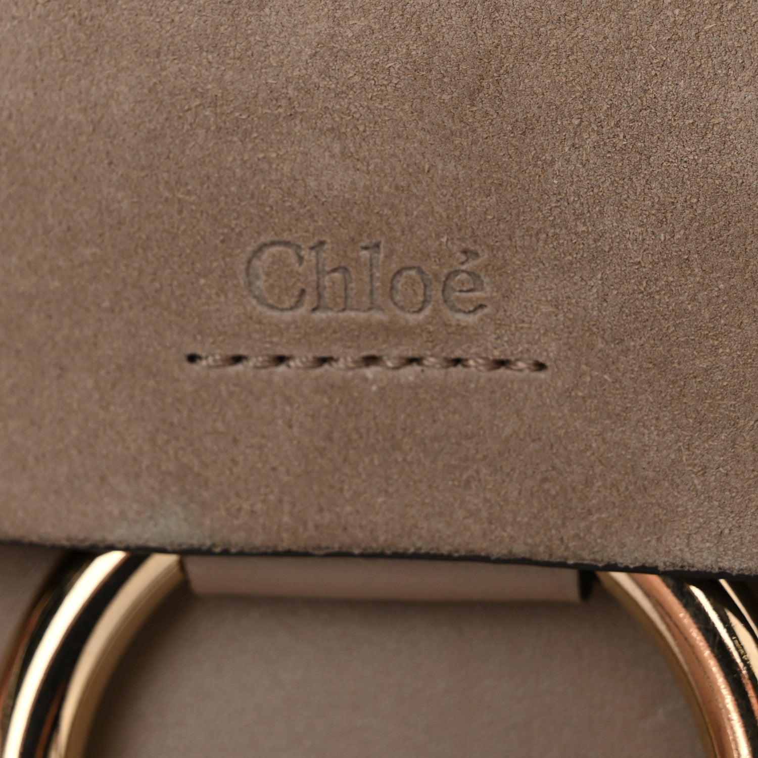 Chloe Suede Calfskin Small Faye Shoulder Bag Motty Grey 6 of 11