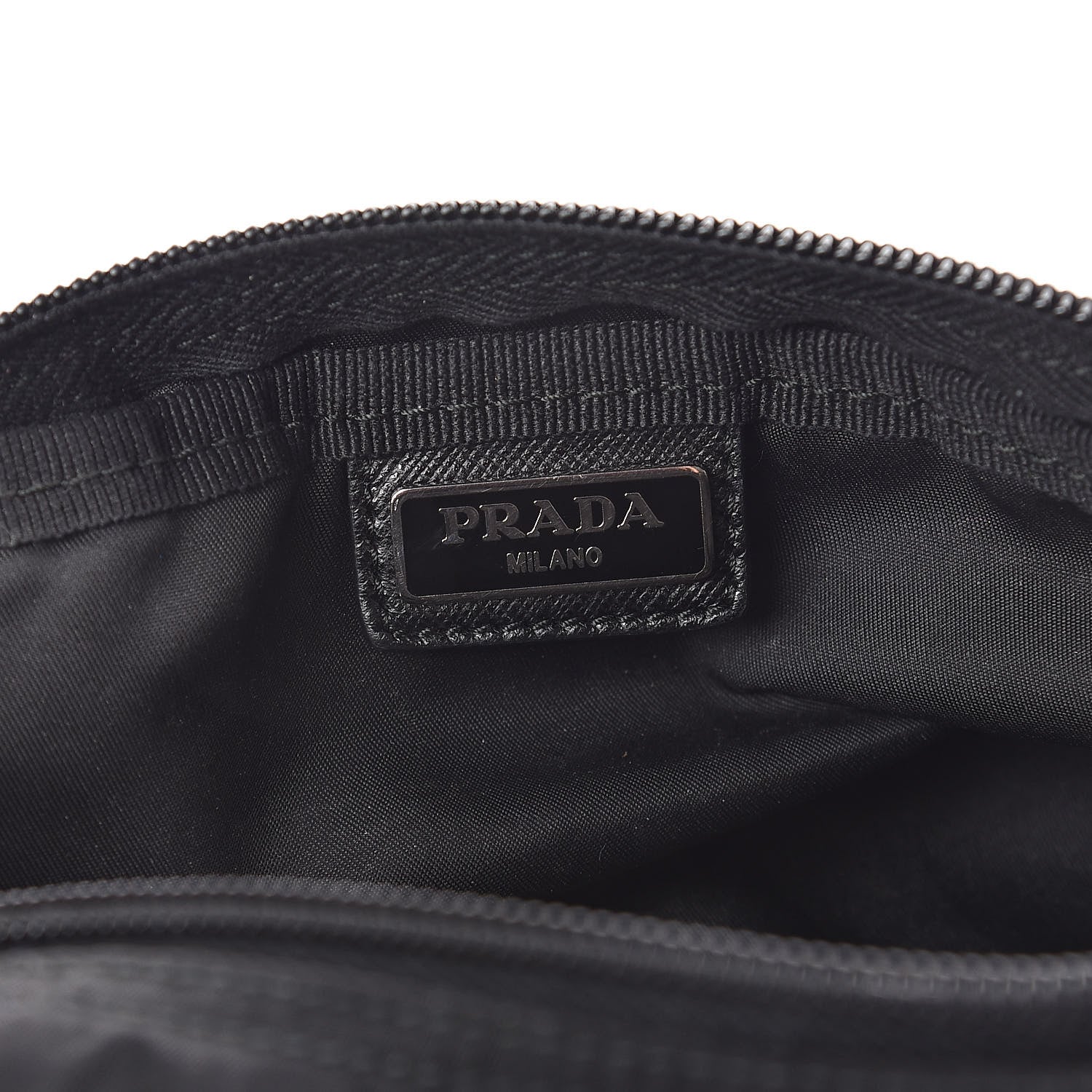 Prada Nylon Tessuto Cosmetic Pouch Black 6 of 8