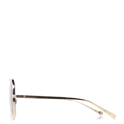 Chanel Square Sunglasses 4252 Gold 2 of 6