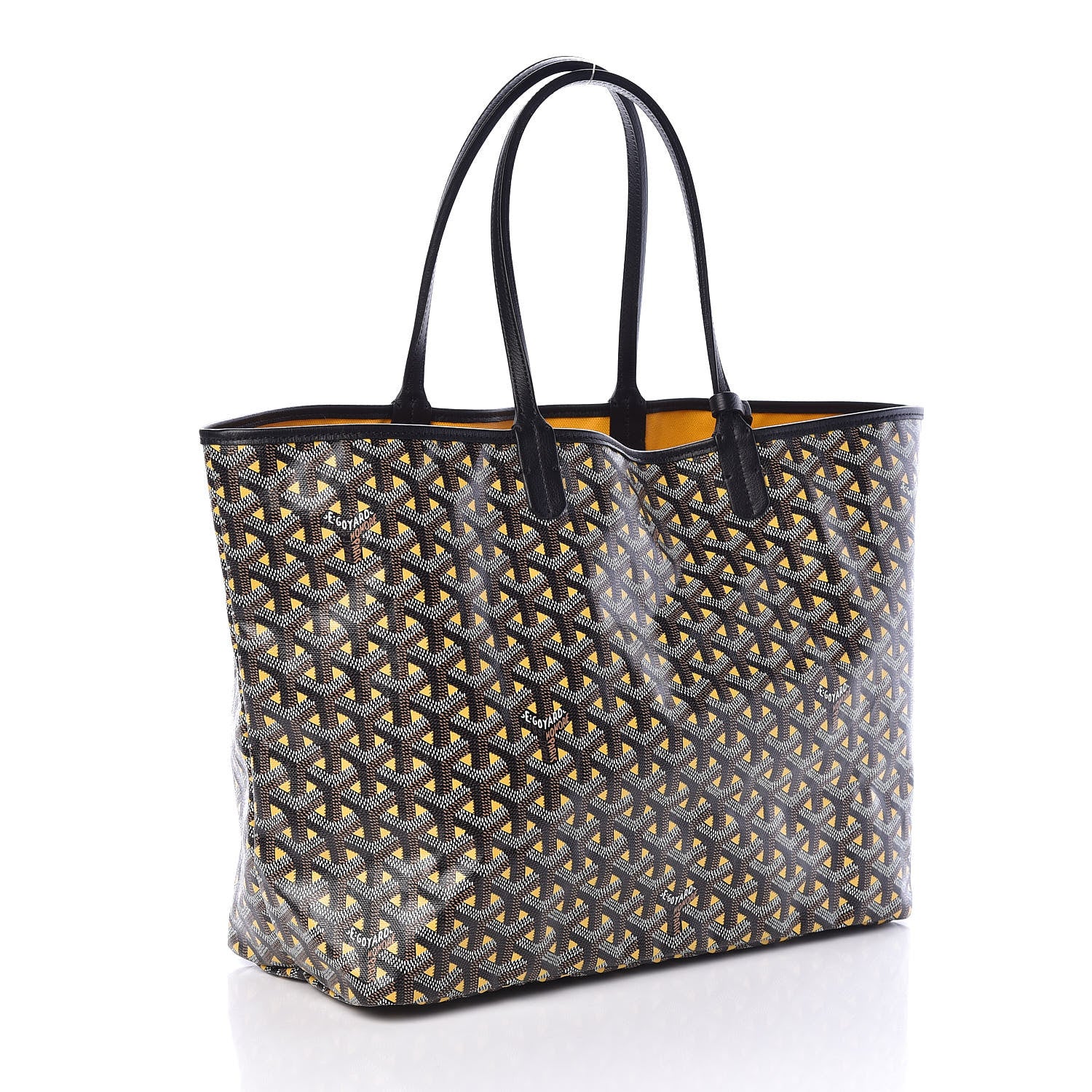 Goyard Goyardine Saint Louis Claire Voie PM Black Yellow 3 of 9