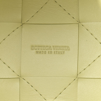 Bottega Veneta Nappa Maxi Intrecciato Cassette Bucket Bag Lemon Washed 8 of 9
