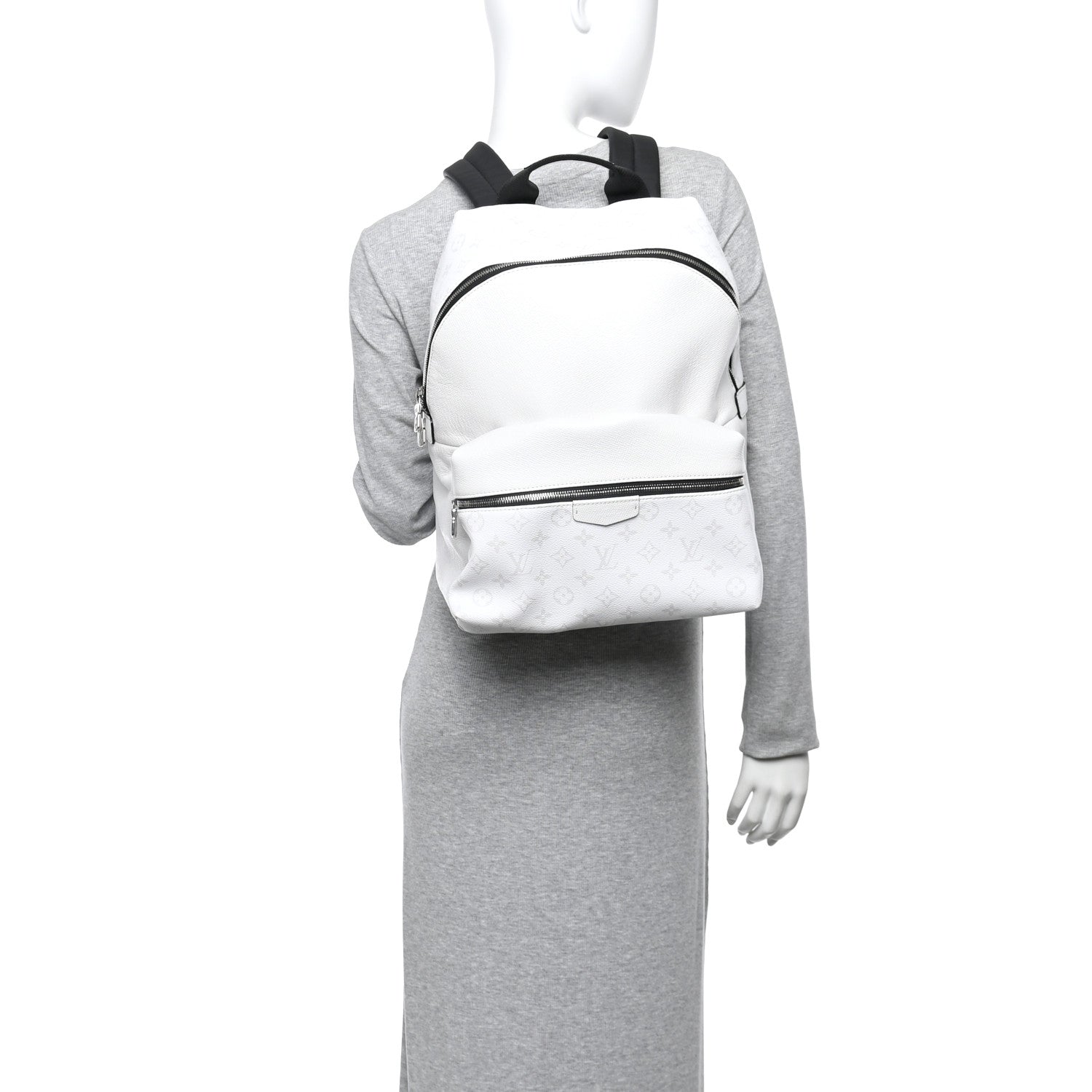 Louis Vuitton Taiga Monogram Discovery Backpack PM White 2 of 9