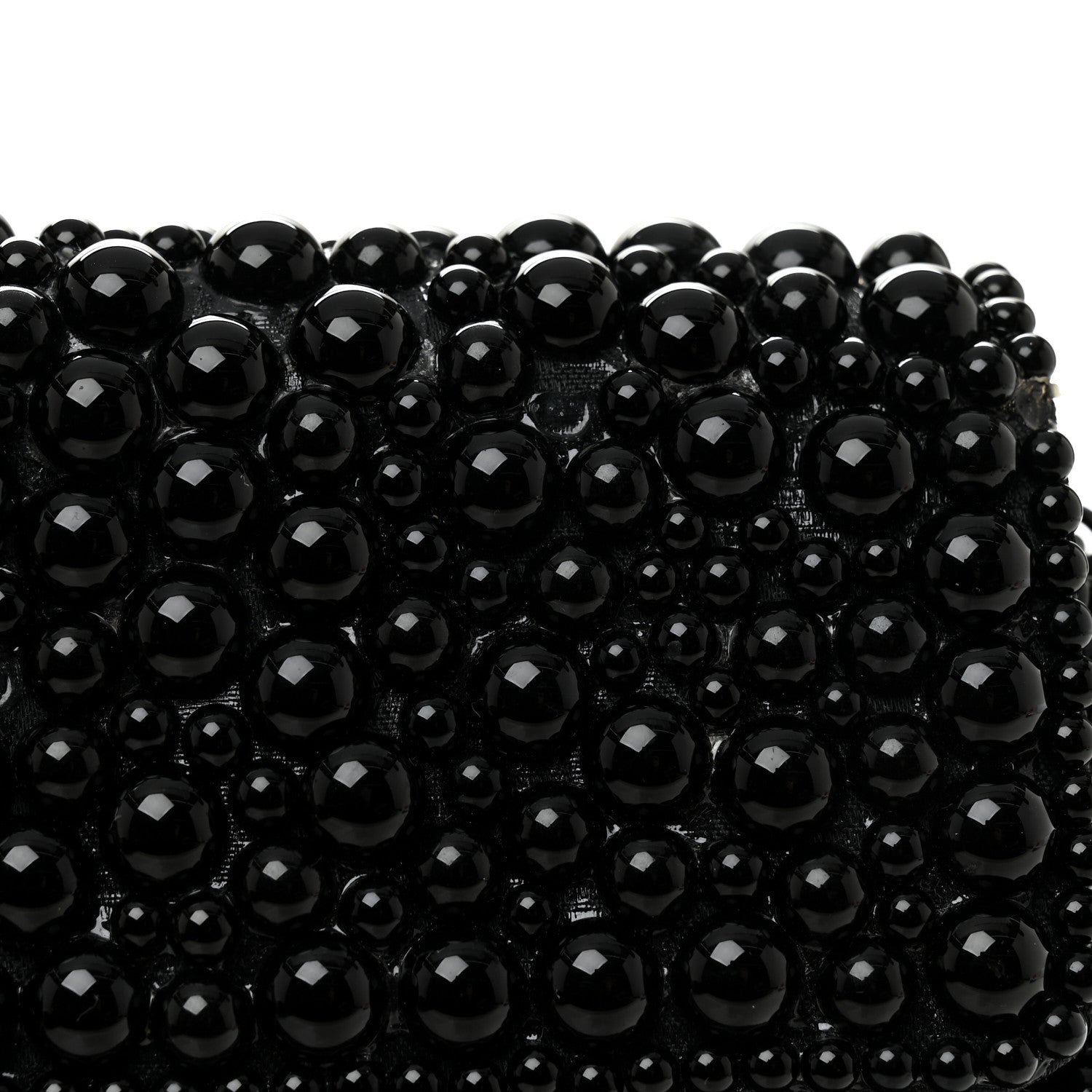Chanel Pearl Beaded East West Flap Black So Black 14 of 14