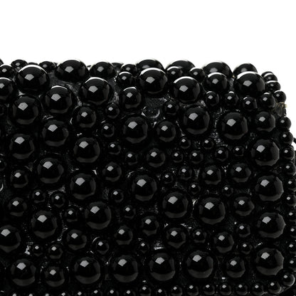 Chanel Pearl Beaded East West Flap Black So Black 14 of 14