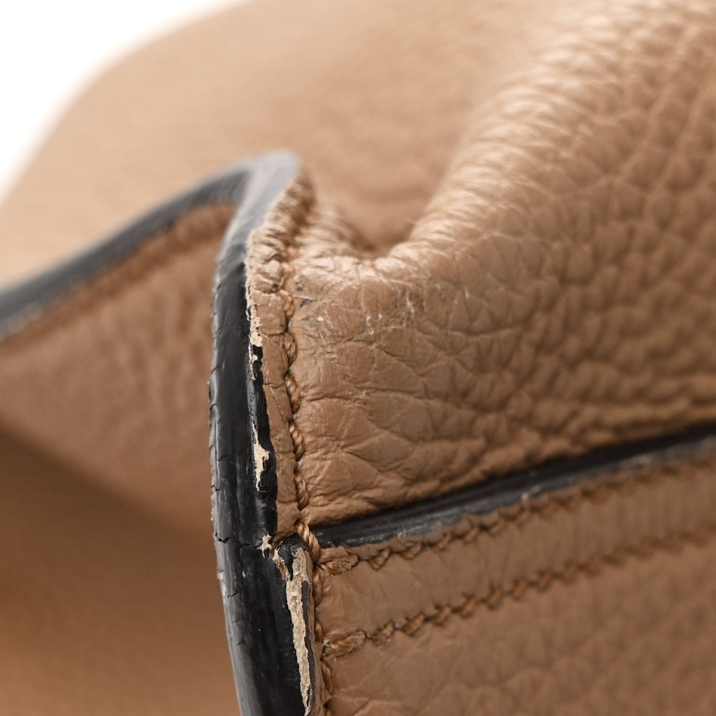 Soft Calfskin Medium Jackie Top Handle Bag Beige