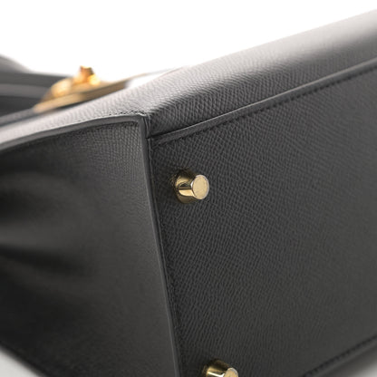 Hermes Epsom Kelly Sellier 28 Black 9 of 40
