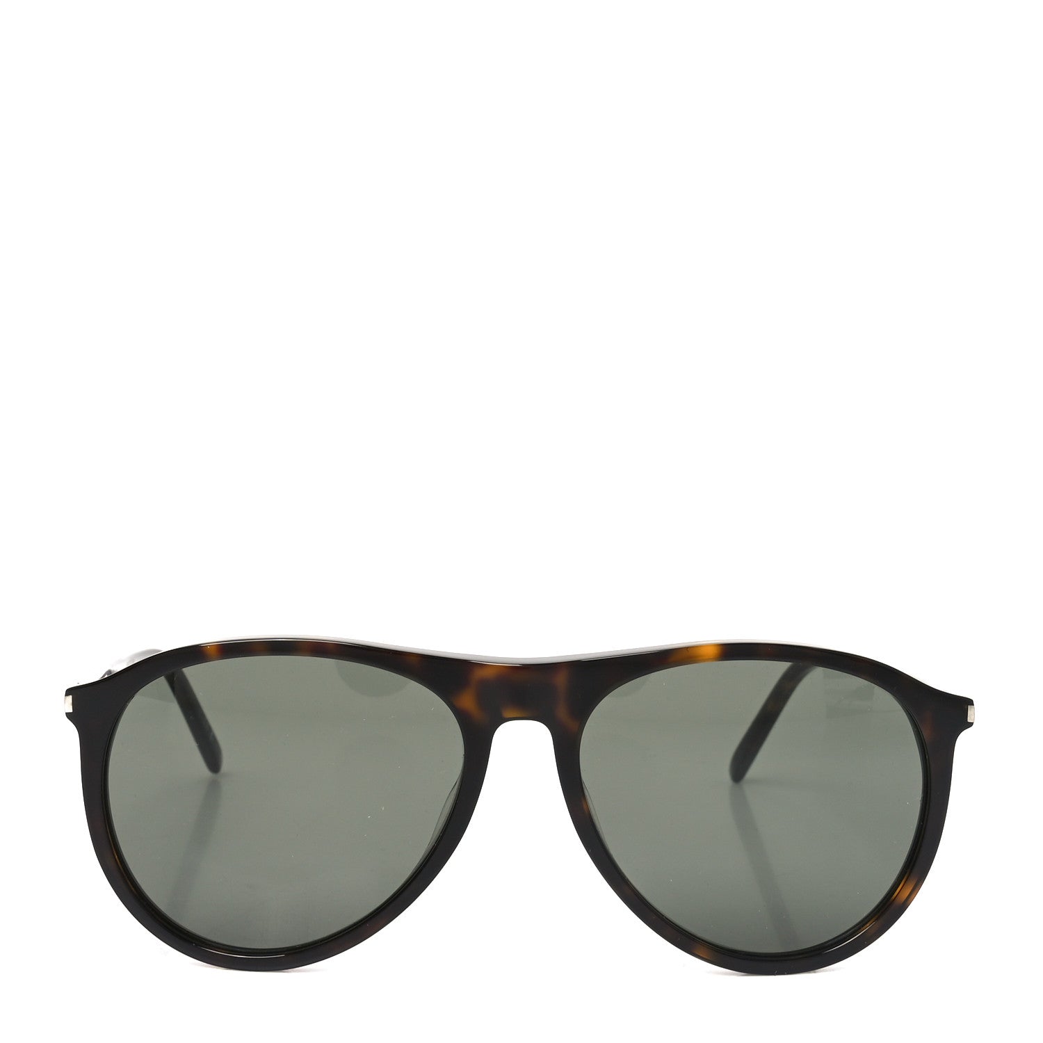 Saint Laurent Acetate Aviator Sunglasses SL 667 Tortoise 2 of 8