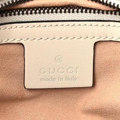 Gucci Calfskin Matelasse Small GG Marmont Shoulder Bag White 6 of 10