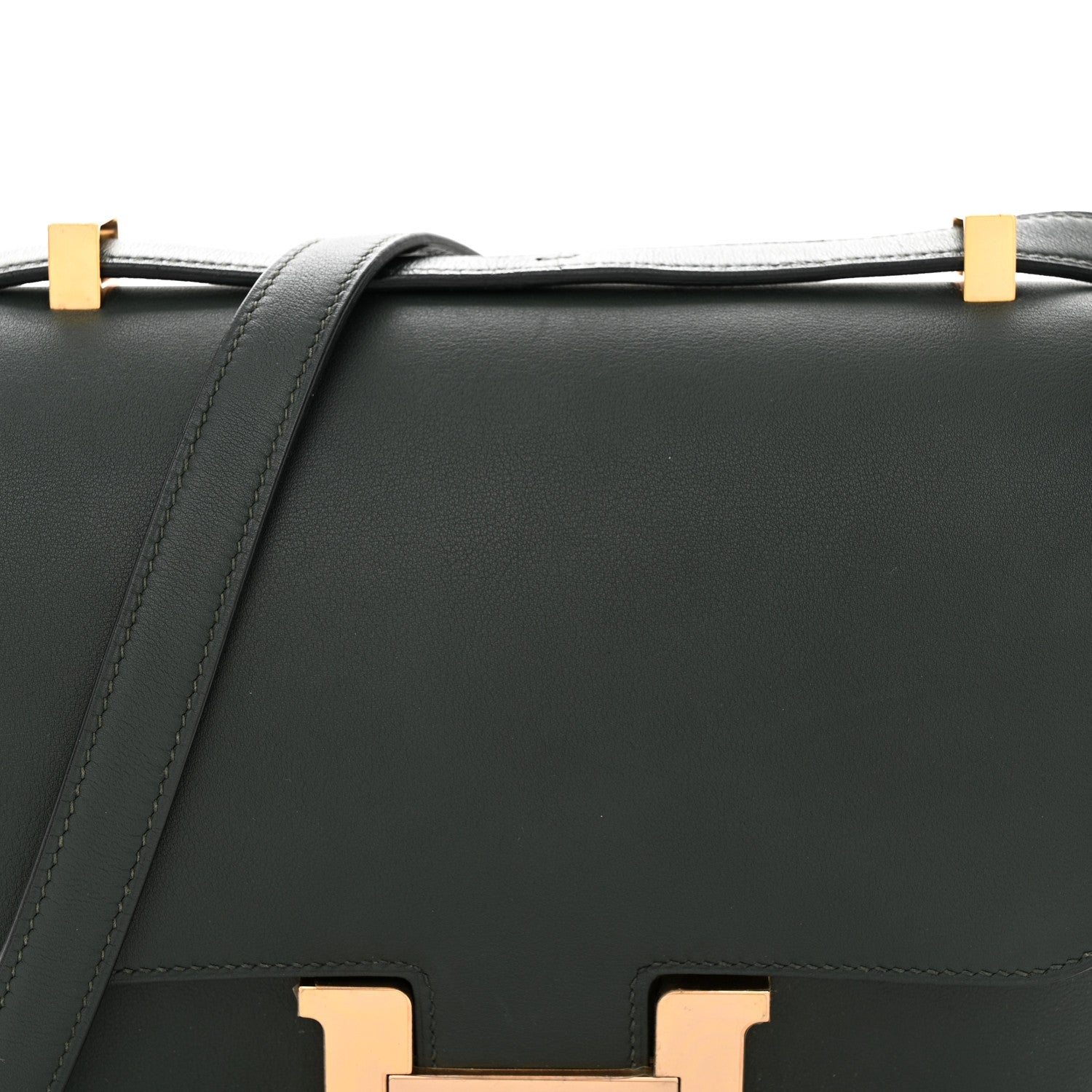 Hermes Swift Horseshoe Constance 24 Vert Anglais Gris Perle 15 of 23