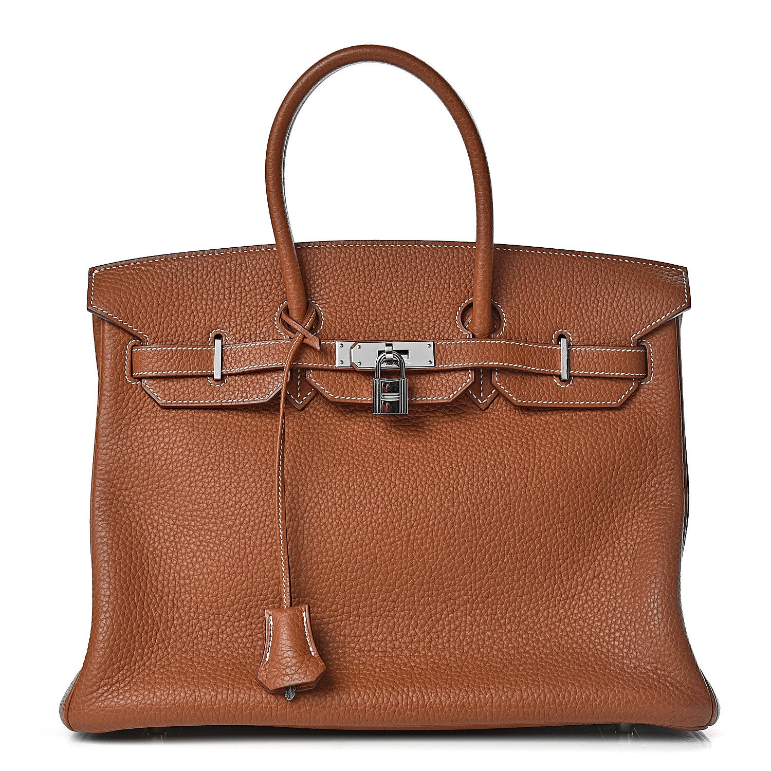 Hermes Taurillon Clemence Birkin 35 Gold 1 of 45