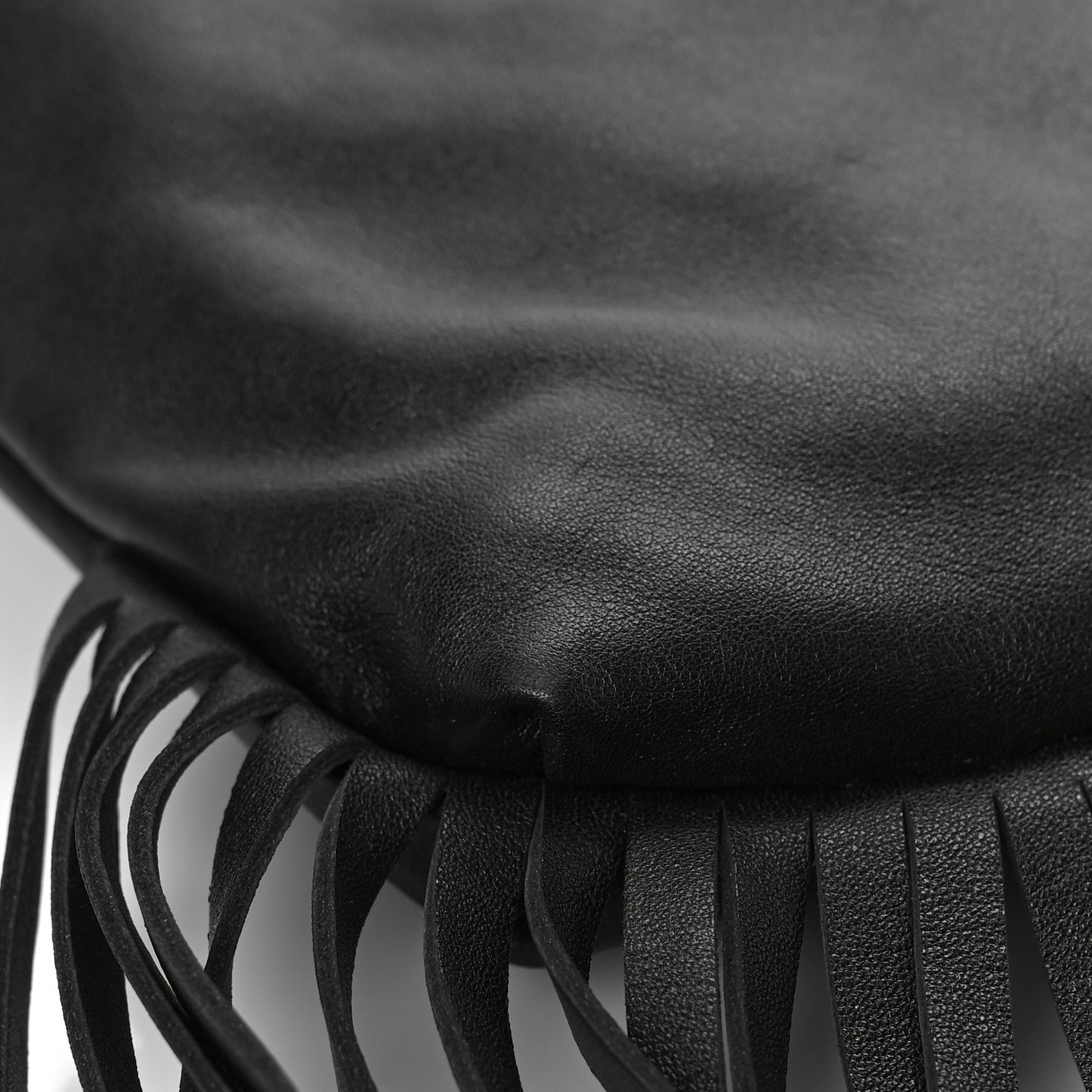 Nappa The Fringe Pouch Shoulder Bag Black
