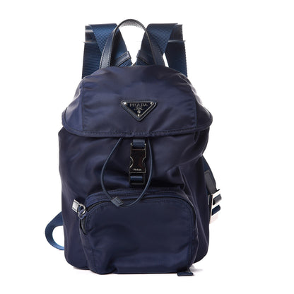 Prada Tessuto Nylon Vela Mini Single Buckle Backpack Baltico 1 of 7