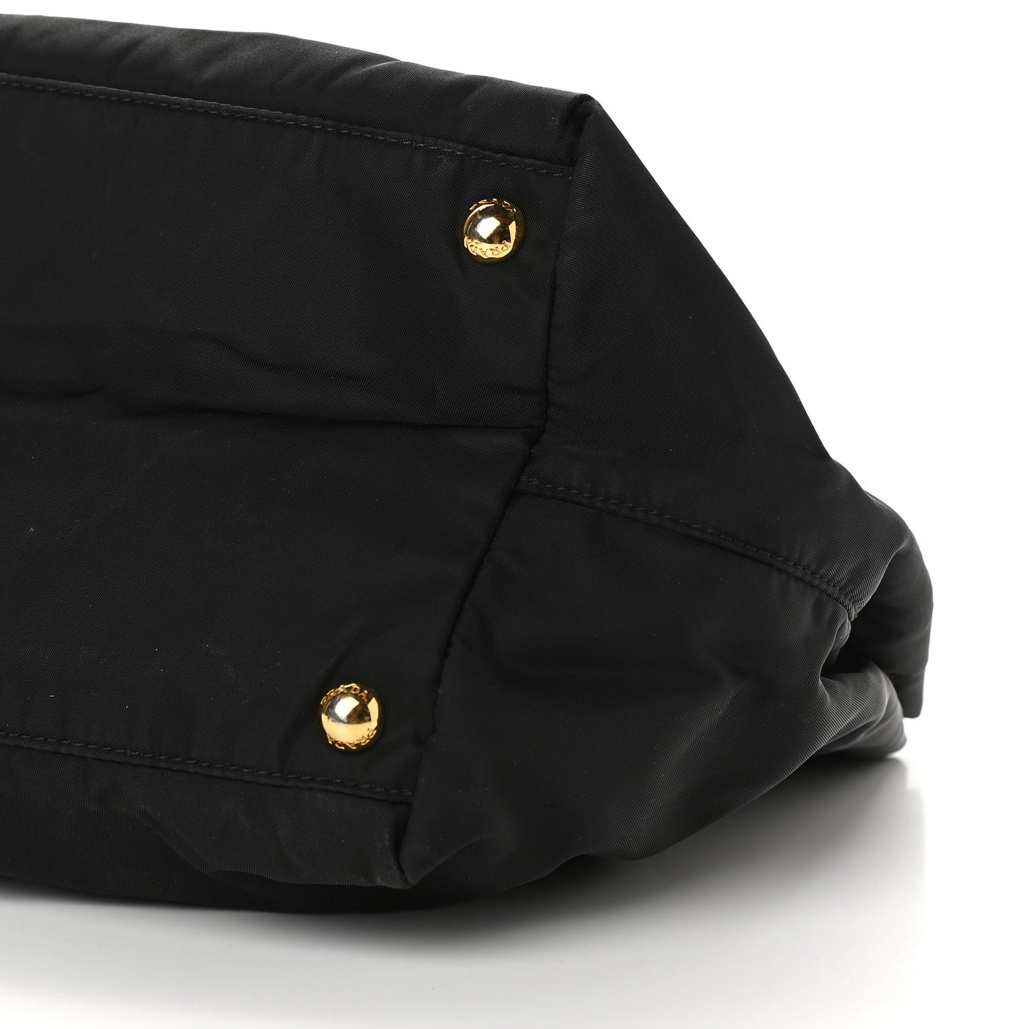 Nylon Tessuto Fiocco Bow Tote Black