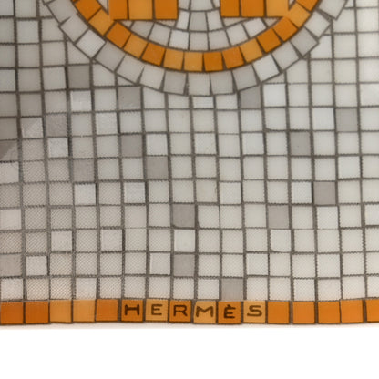 Hermes Porcelain Mosaique Au 24 Square Plate N°1 Gold 5 of 5