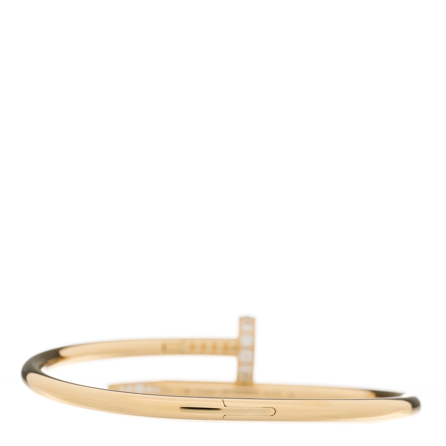 Cartier 18K Yellow Gold Diamond Juste Un Clou Bracelet 16 2 of 4