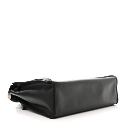 Hermes Toile H Berline Vache Hunter Herbag Zip PM 31 Black Ecru 5 of 11