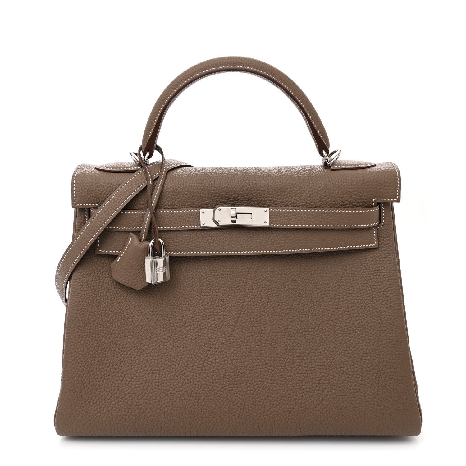 Hermes Togo Kelly Retourne 32 Etoupe 1 of 13