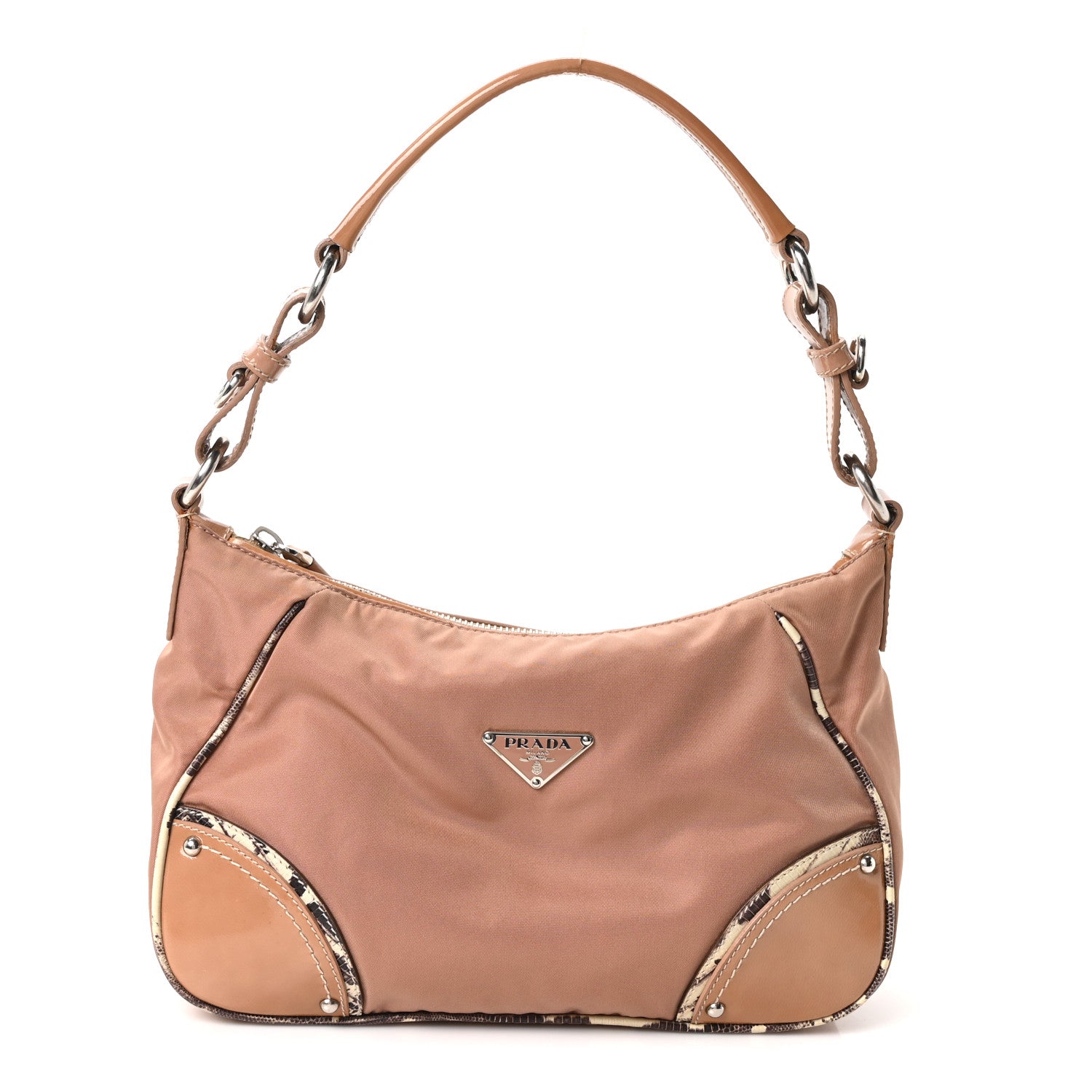 Prada Tessuto Vernice Shoulder Bag Cipria 1 of 10
