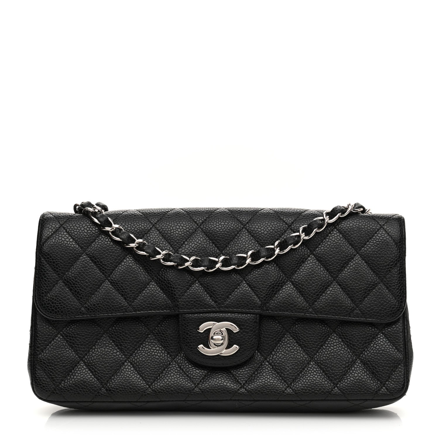 Chanel Caviar Quilted East West Flap Black 1 of 9