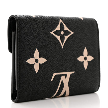 Louis Vuitton Empreinte Monogram Giant Victorine Wallet Black Beige 3 of 6