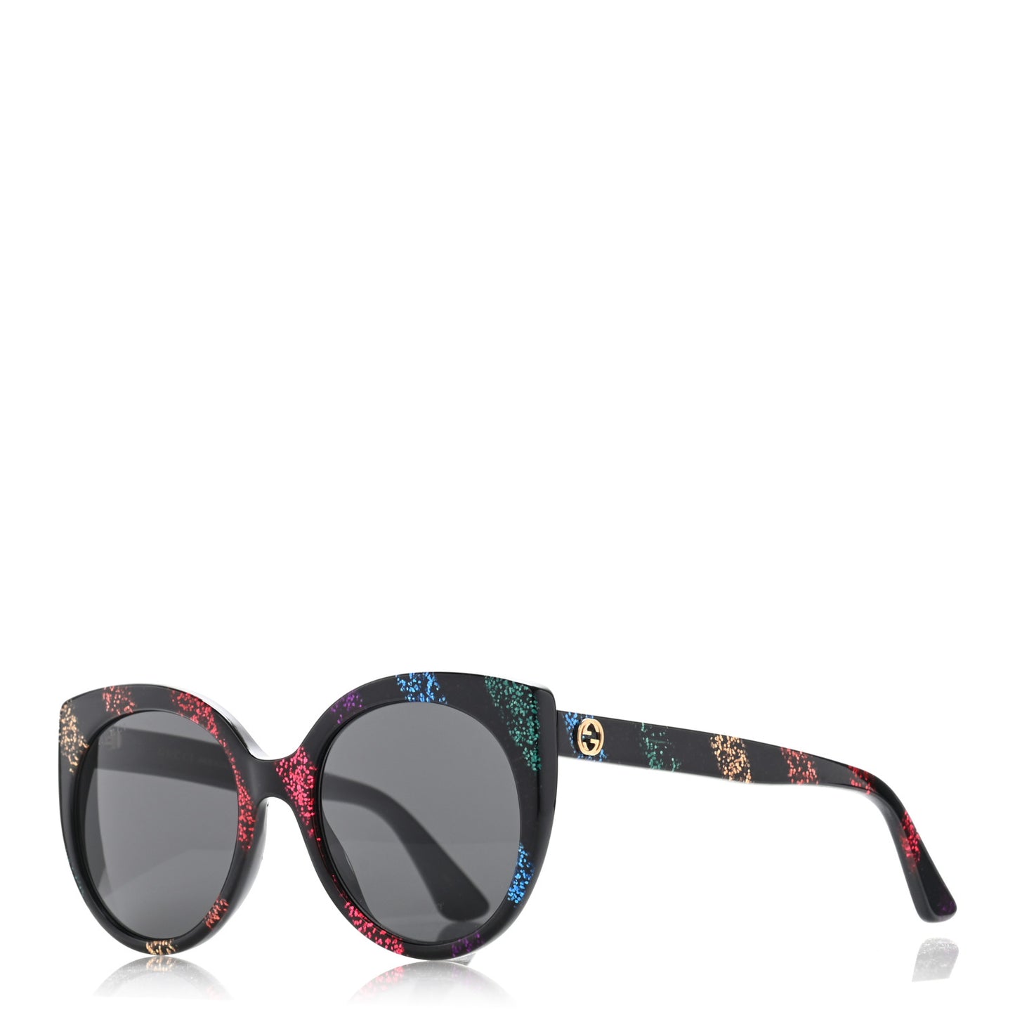Glitter Acetate Cat Eye Sunglasses GG0325SA Black