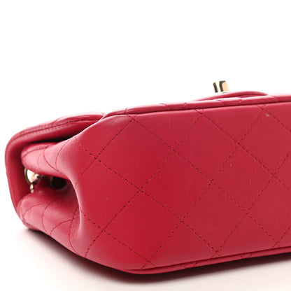 Chanel Lambskin Quilted Mini Square Flap Pink 9 of 13