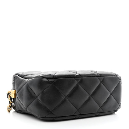 Chanel Lambskin Quilted Mini My Perfect Camera Case Black 4 of 12
