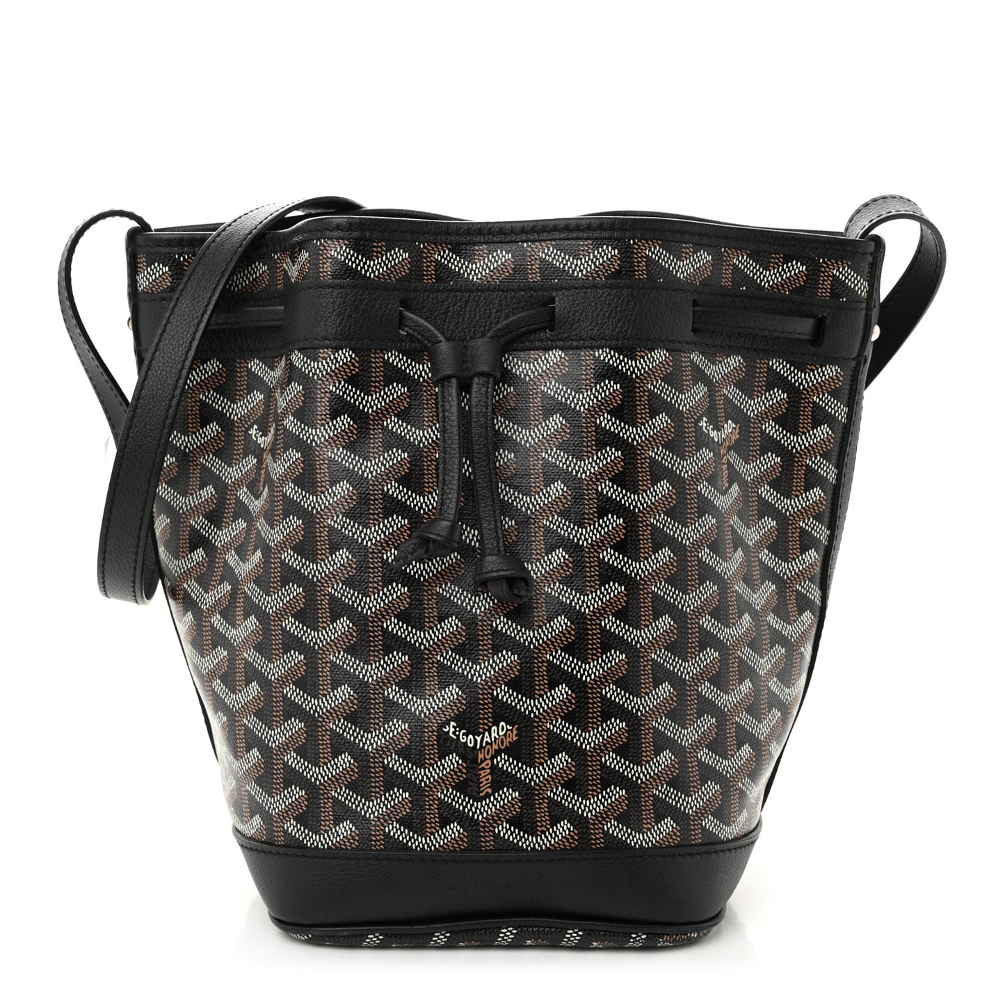 Goyardine Petit Flot Bucket Bag PM Black