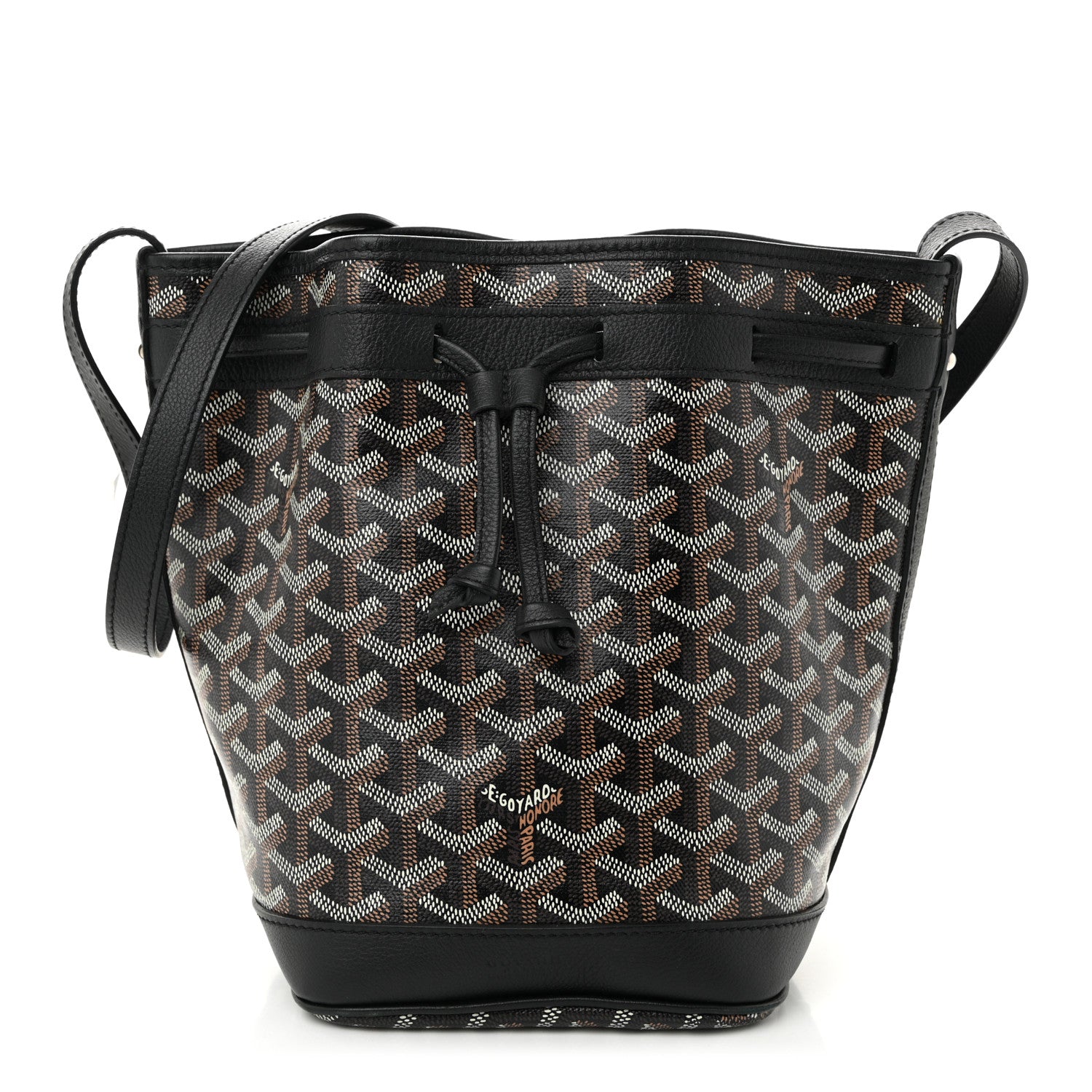 Goyard Goyardine Petit Flot Bucket Bag PM Black 1 of 9