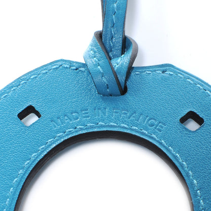 Hermes Swift Paddock Horseshoe De Sac Bag Charm Turquoise 4 of 5