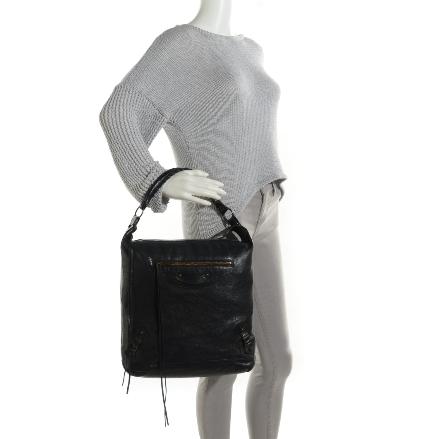 Balenciaga Agneau Classic Hardware Day Hobo Black 2 of 7