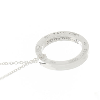 Tiffany Sterling Silver 1837 Circle Pendant Necklace 7 of 8
