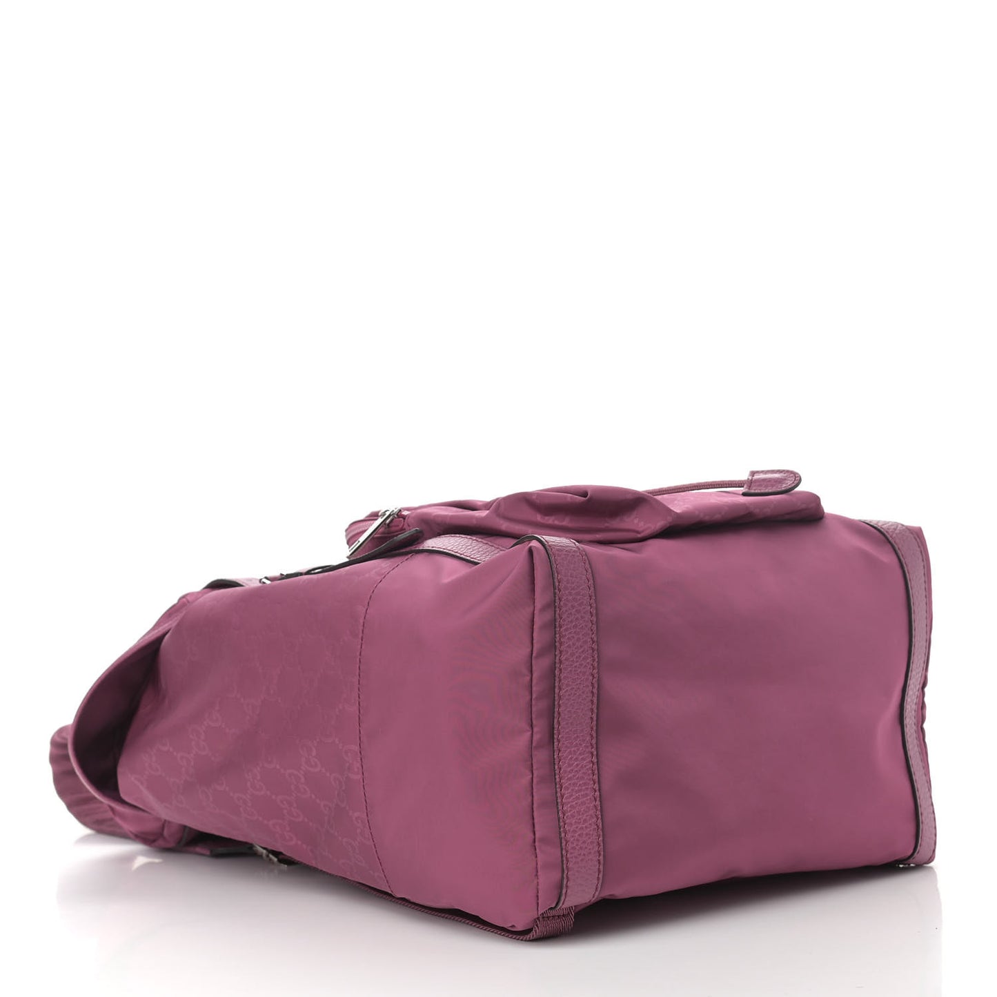 Nylon Monogram Dollar Calfskin Medium Light Double Buckle Backpack Peonia Flower