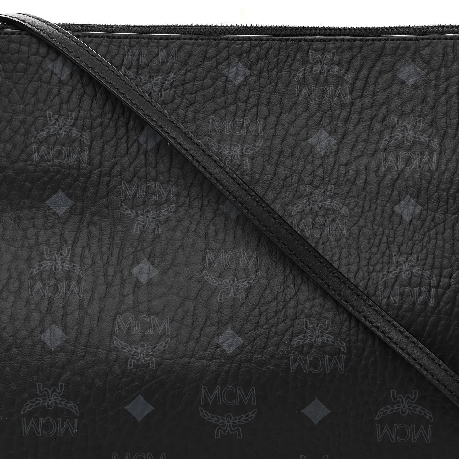 MCM Visetos Original Medium Pouch Black 7 of 9