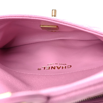Chanel Shiny Caviar Pick Me Up Flap Belt Bag Pink 5 of 10
